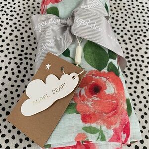 Baby Swaddle Bamboo Cotton Nursing 47"x47" Floral Hot Pink Roses